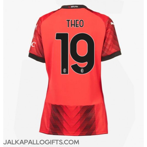 AC Milan Theo Hernandez #19 Kotipaita Naiset 2023-24 Lyhythihainen